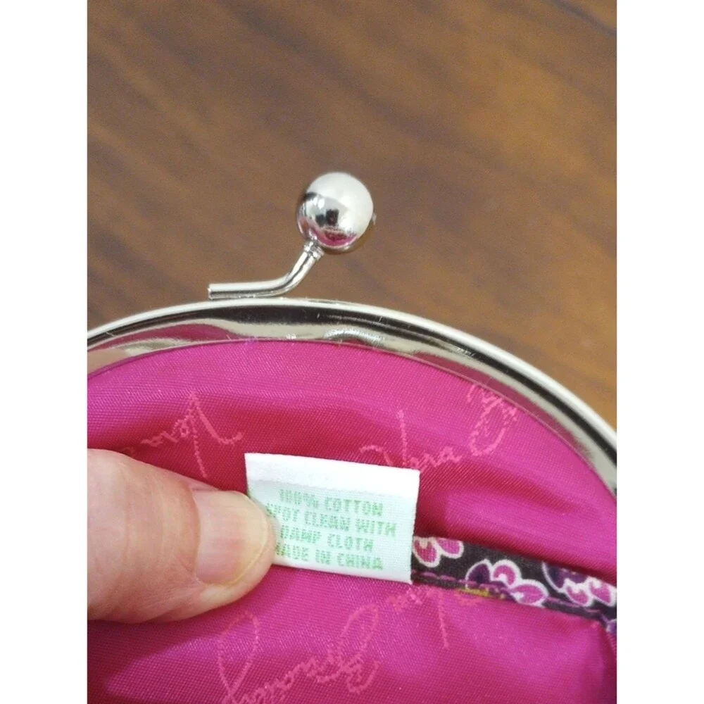 Vera Bradley Buttercup Double Kiss Lock Pouch - Retired!
